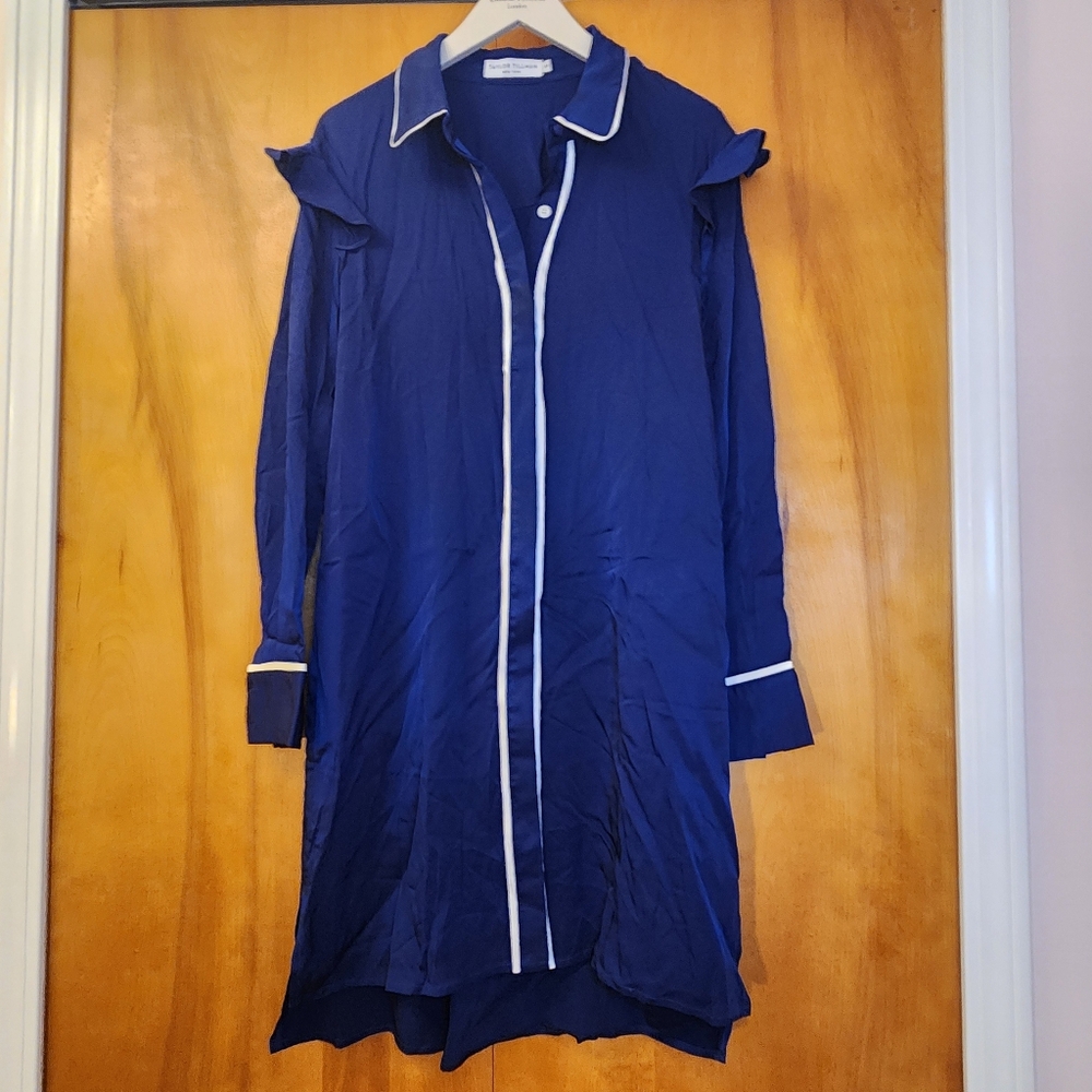 🆕️Taylor Tillman Women's Shirt Dress in Navy, Size S, NWOT